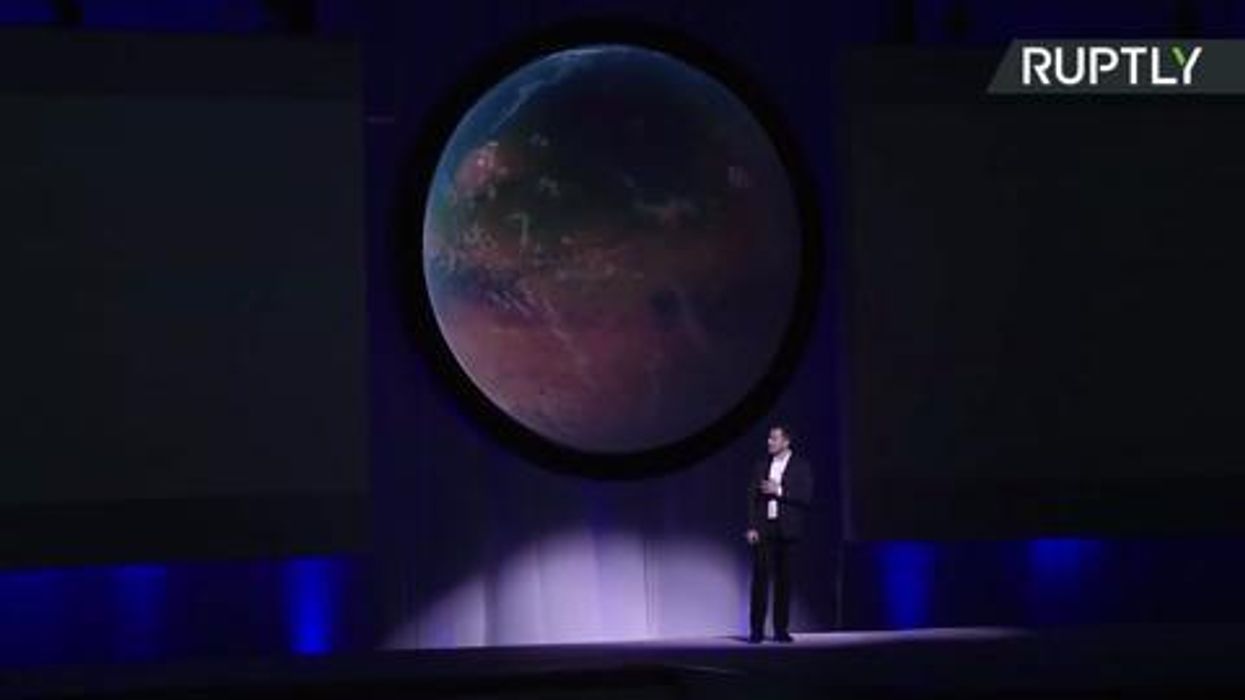 Elon Musk shares SpaceX footage showing how humans could land on Mars