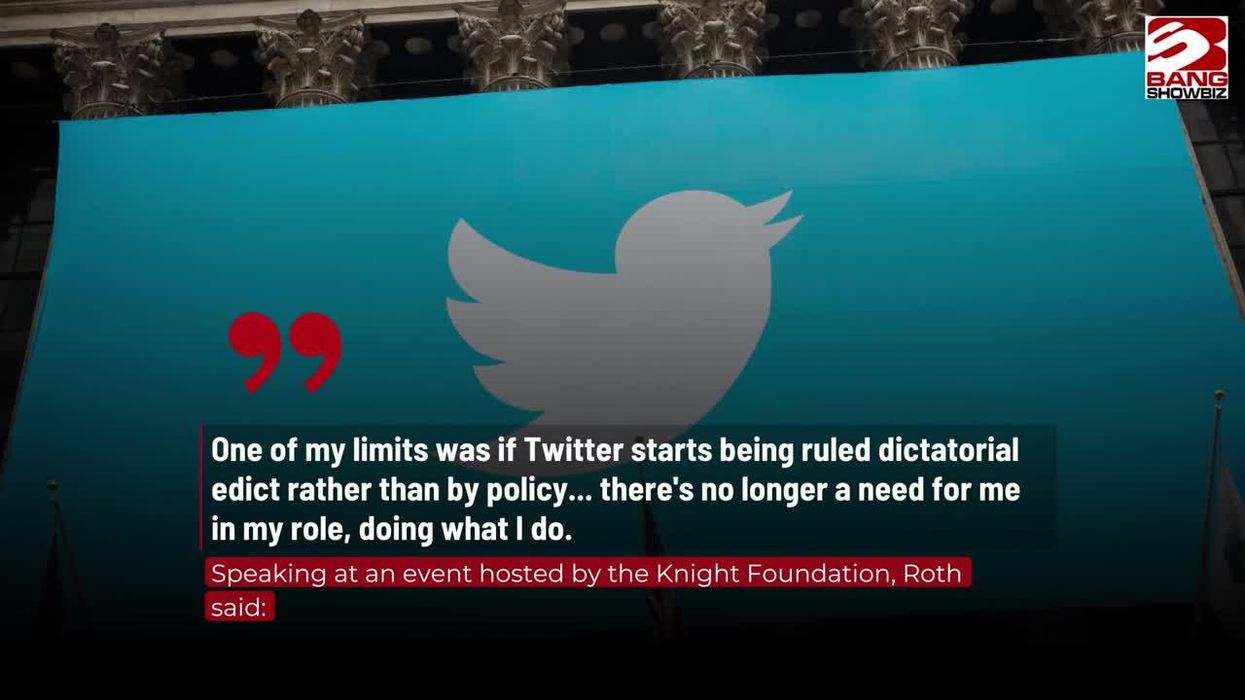 An iconic Elon Musk tweet hangs in Twitter HQ lobby today