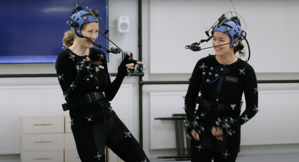 Elsie Bennett and Kaja Chan in mo cap for Split Fiction