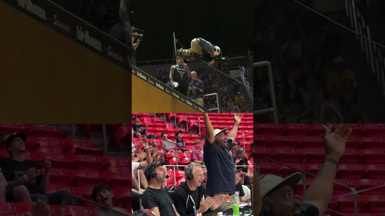 9-year-old skateboarder pulls off three back-to-back 900s in front of Tony Hawk