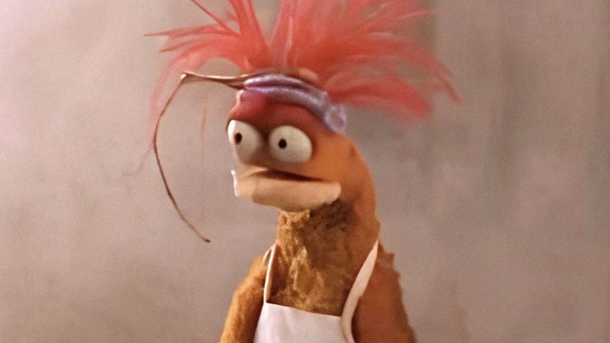 Where is the Orange Muppet ‘Pepe the King Prawn’ awkward meme from?