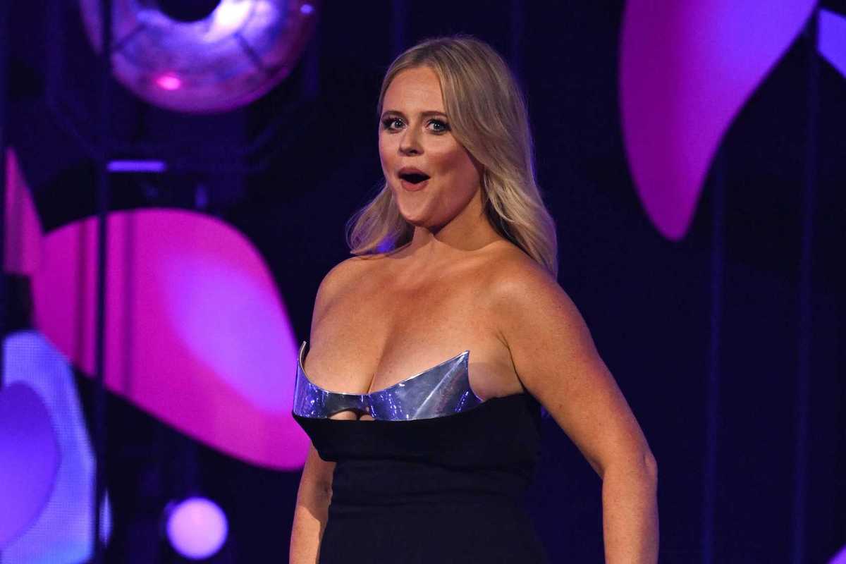 Emily Atack presents the 'Drama Performance' Award onstage during the NTA's 2025 at The O2 Arena on September 10, 2025 in London, England