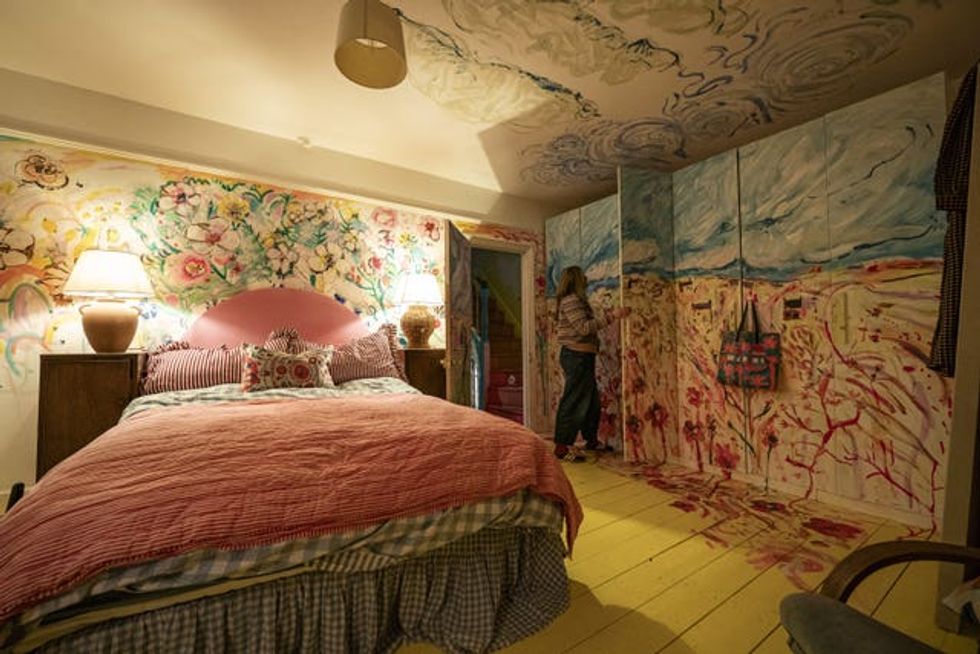 Emily Powell inside her bedroom