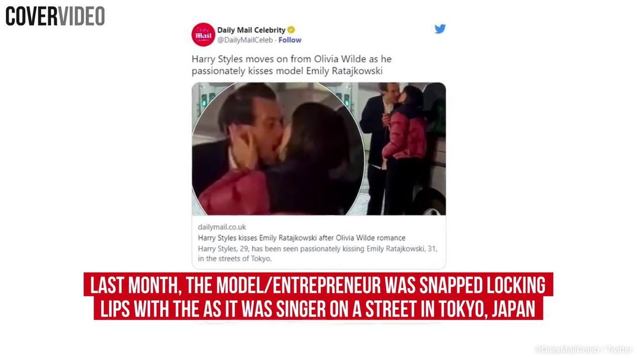 Emily Ratajkowski finally reacts to infamous photos of her kissing Harry Styles