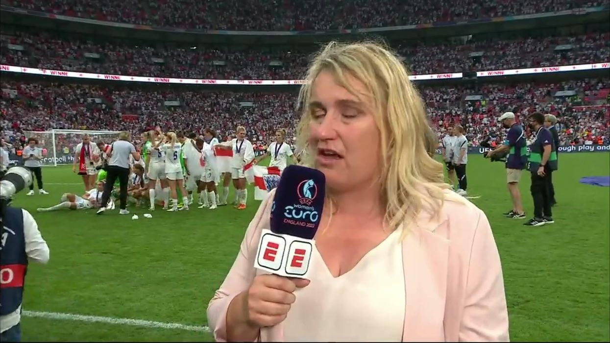 Emma Hayes gives emotional interview after England win Euro 2022