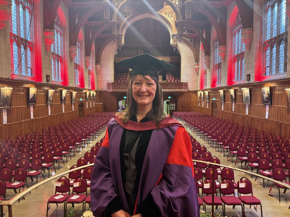 EmmaLucy Cole in the Great Hall (University of Bristol/PA)