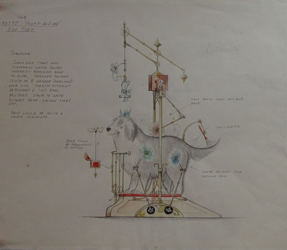 Artwork of Chitty Chitty Bang Bang invention has sold for £3,500