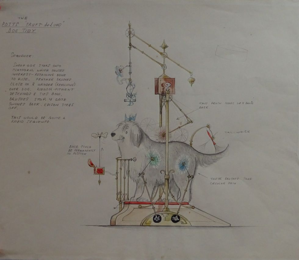 Artwork of Chitty Chitty Bang Bang invention has sold for £3,500