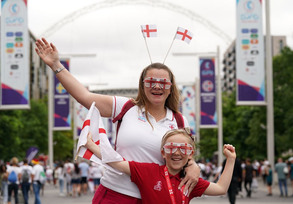 In Pictures: Fans fly the flag for Lionesses ahead of Euro 2022 final