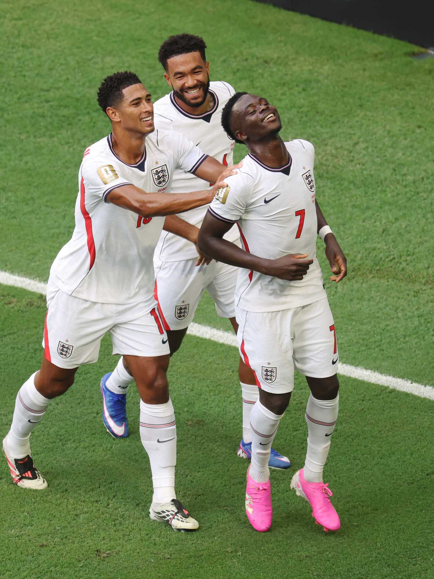 Truth behind Jude Bellingham and Bukayo Saka's 'sweet' penalty moment during England vs France