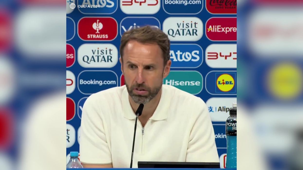 England fans celebrate as Denmark score in Nigel Farage campaign video