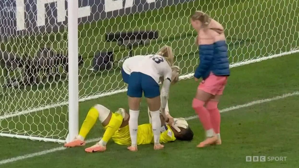 England fans react as Lauren James is sent off in nervy shoot-out win over Nigeria