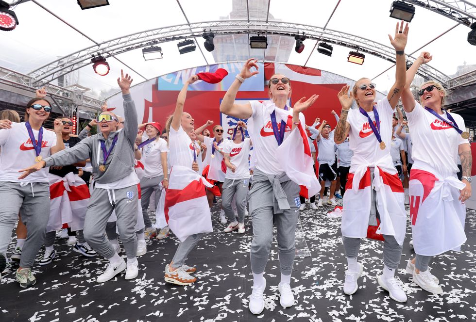 Celebrations continue for partying England team after ‘spine-tingling’ Euros win