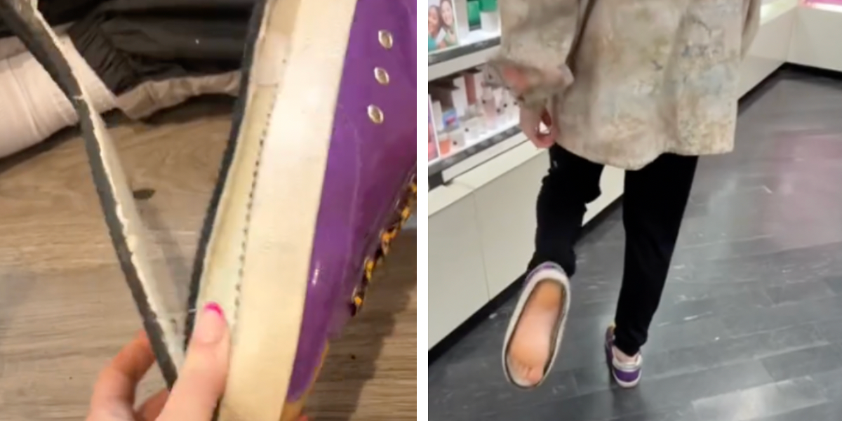 TikTokers ruin perfectly good trainers so they can walk barefoot