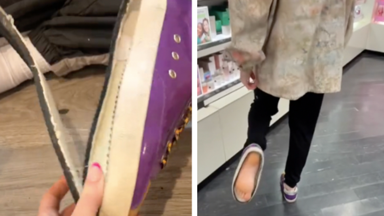 TikTokers ruin perfectly good trainers so they can walk barefoot