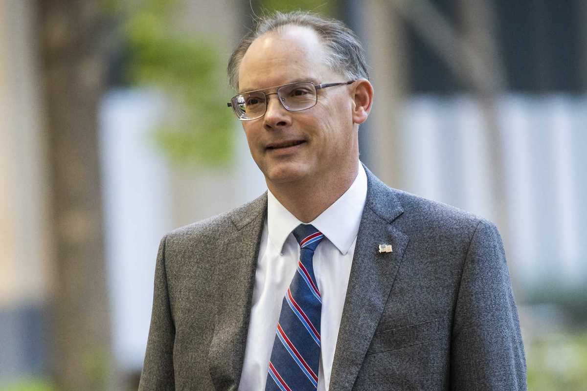 Epic Games CEO Tim Sweeney arrives at the United States District Court on May 20, 2021 in Oakland, California