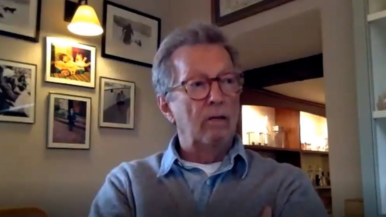 Eric Clapton bizarrely likens receiving Covid vaccine to ‘mass formation hypnosis’