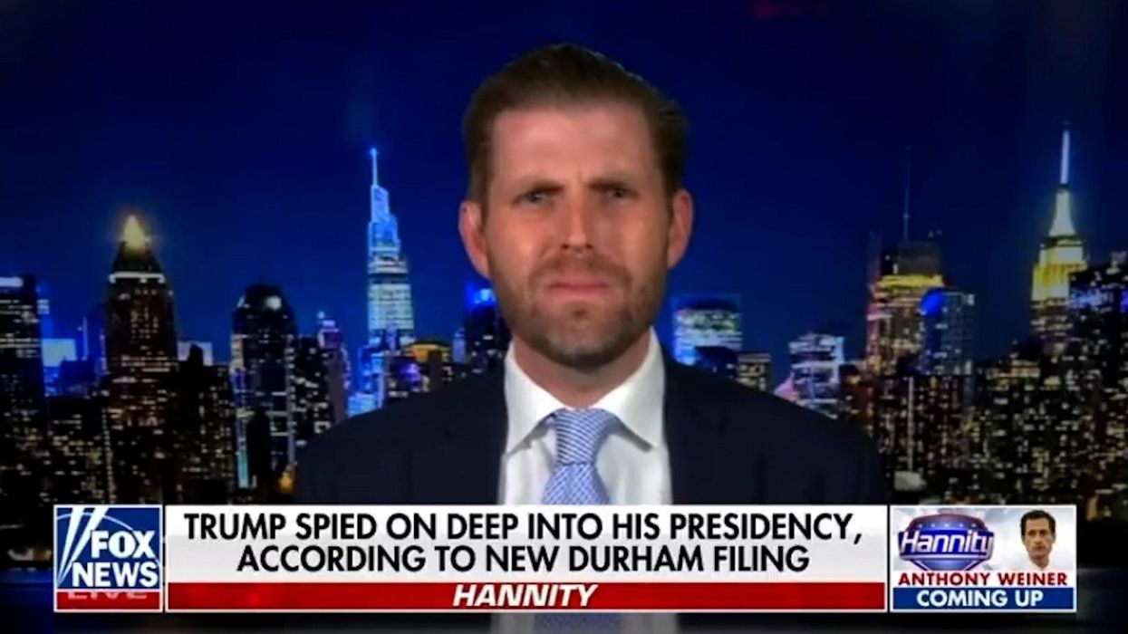 Emotional Eric Trump almost breaks down in tears during Fox News interview