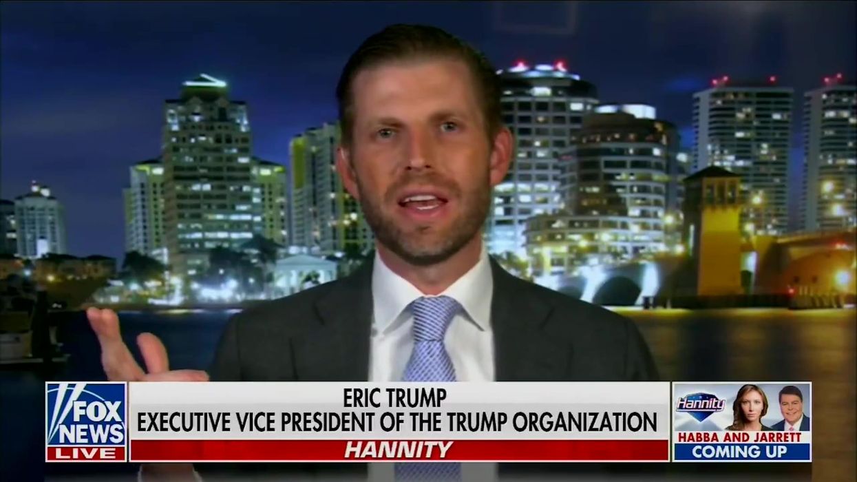Eric Trump claims strangers tried to buy him dinner as an 'apology' for FBI raid