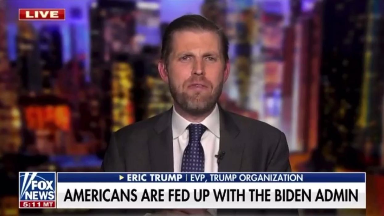 Eric Trump boasted that his dad is a workaholic and was immediately shot down