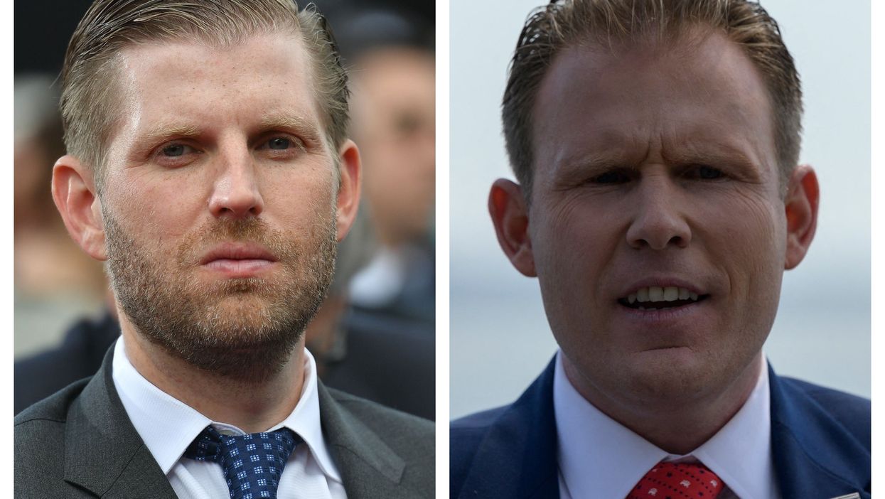 <p>Eric Trump, left, and Andrew Giuliani</p>