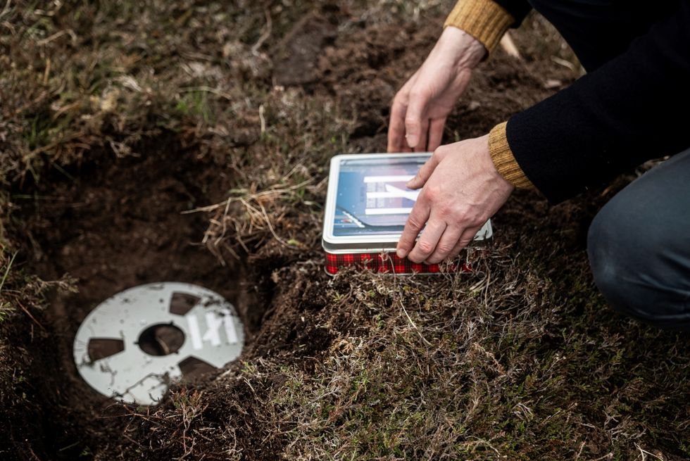 Composer releases two singles from tape buried underground