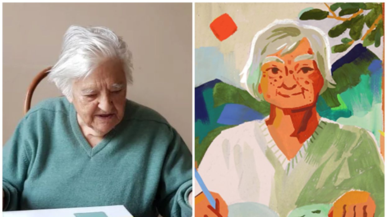 Why is today's Google Doodle about Etel Adnan?