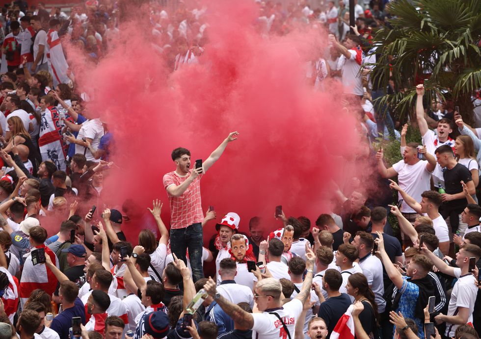 Euro 2020 - Fans gather for Italy v England