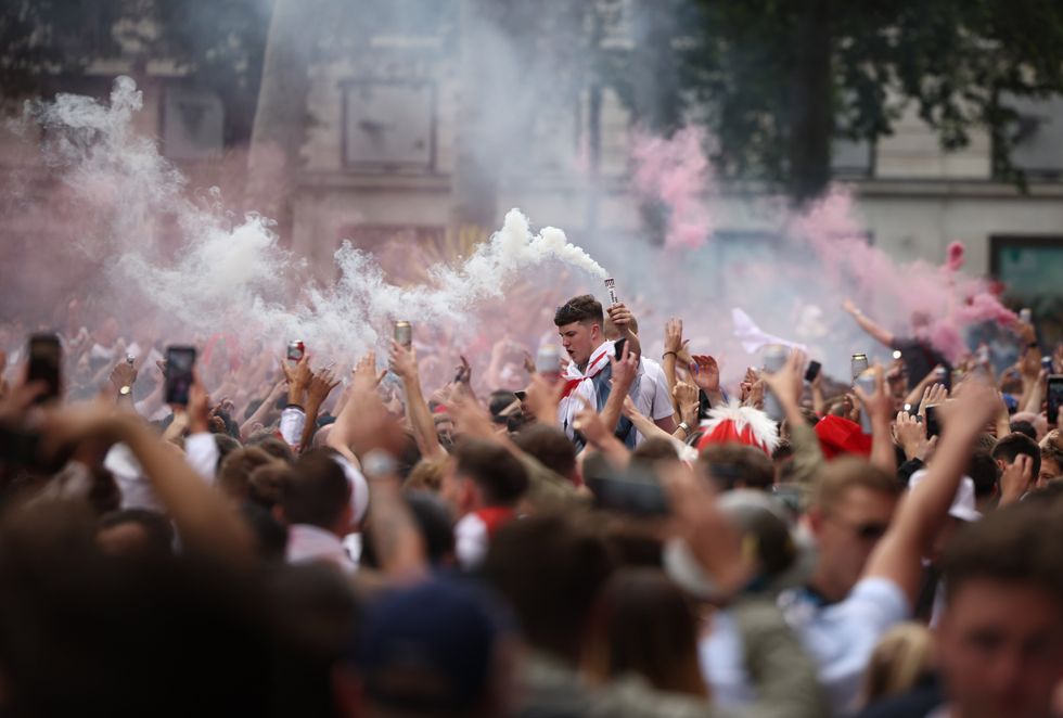 Euro 2020 - Fans gather for Italy v England