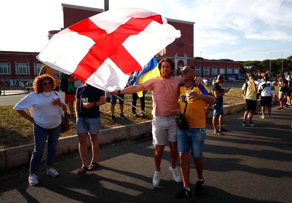 Euro 2020 - Fans gather in Rome ahead of Ukraine v England