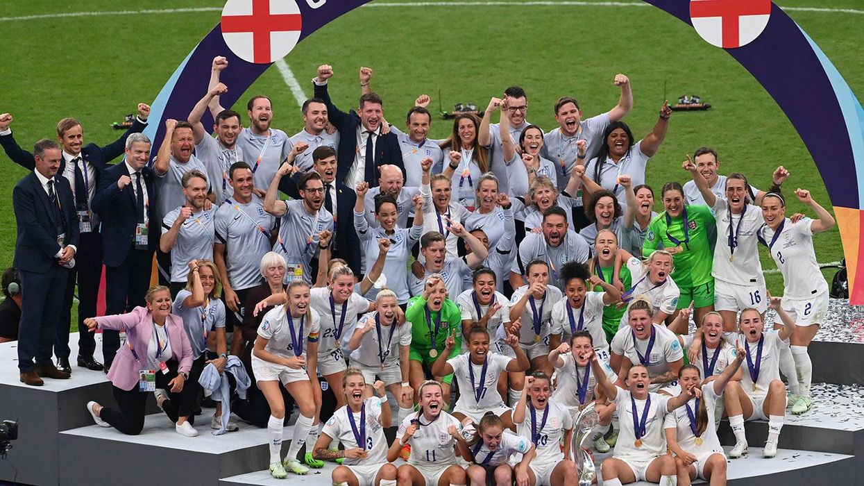 Spice Girls fans want to 'throw up' after Geri Horner celebrates with Nadine Dorries at the Euro 2022 final