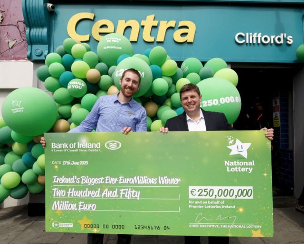 EuroMillions jackpot won in Ireland