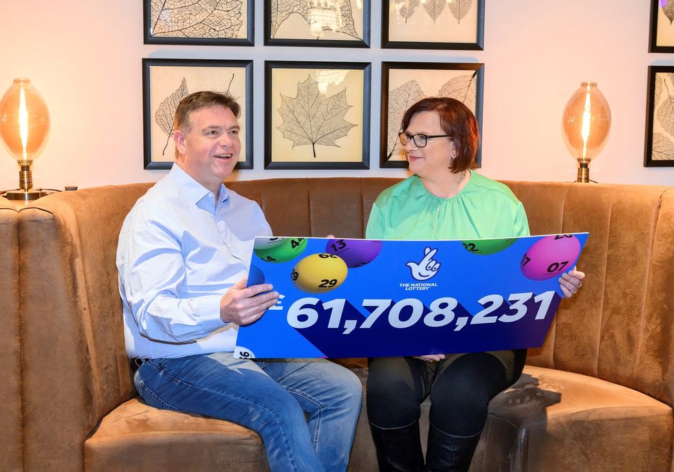 Couple learned of £61m EuroMillions win while celebrating wedding anniversary