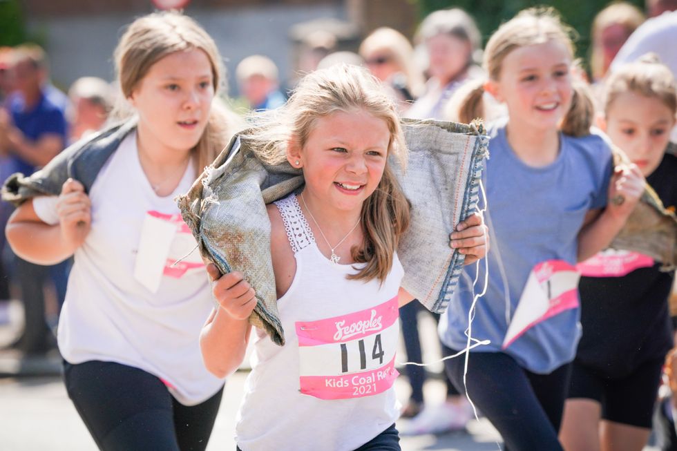 Even children had a go (Jane Barlow/PA)