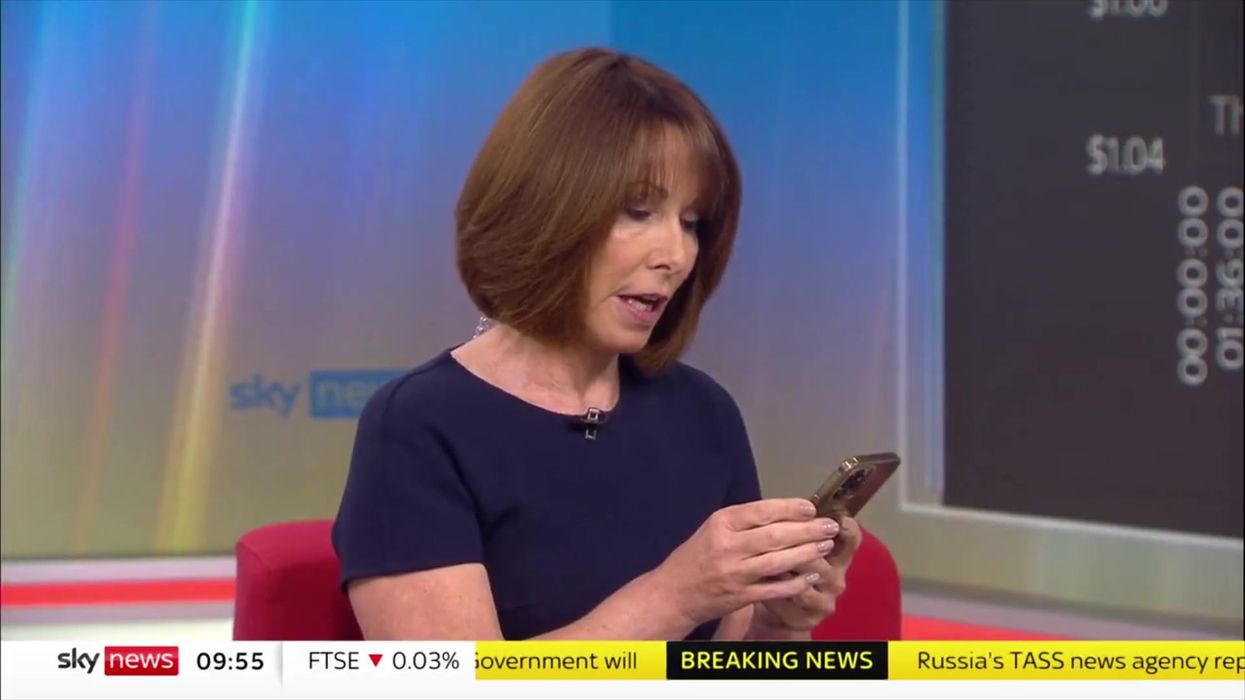 Kay Burley has to censor Tory MP's message accusing Truss of "playing A-level economics"