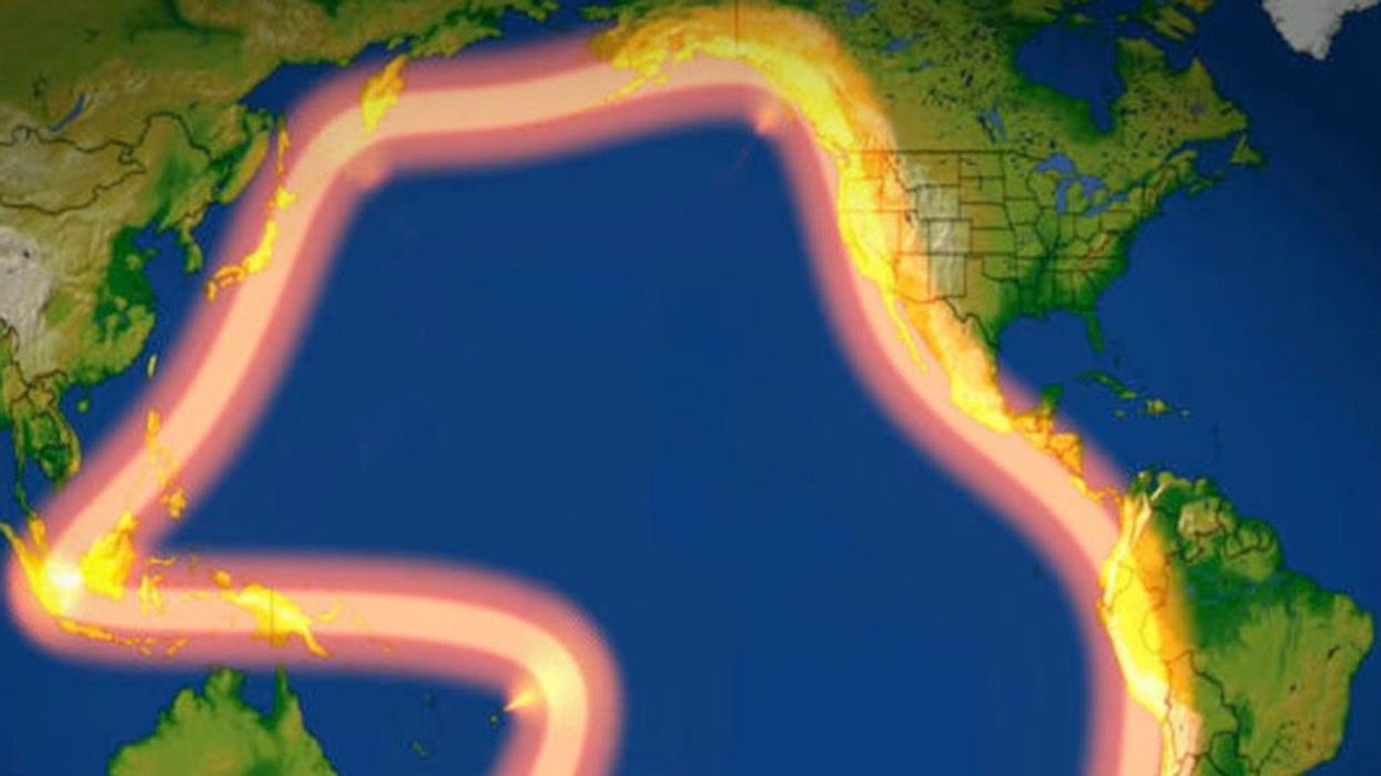 The Atlantic Ocean could soon be closed off by a ring of furious volcanoes