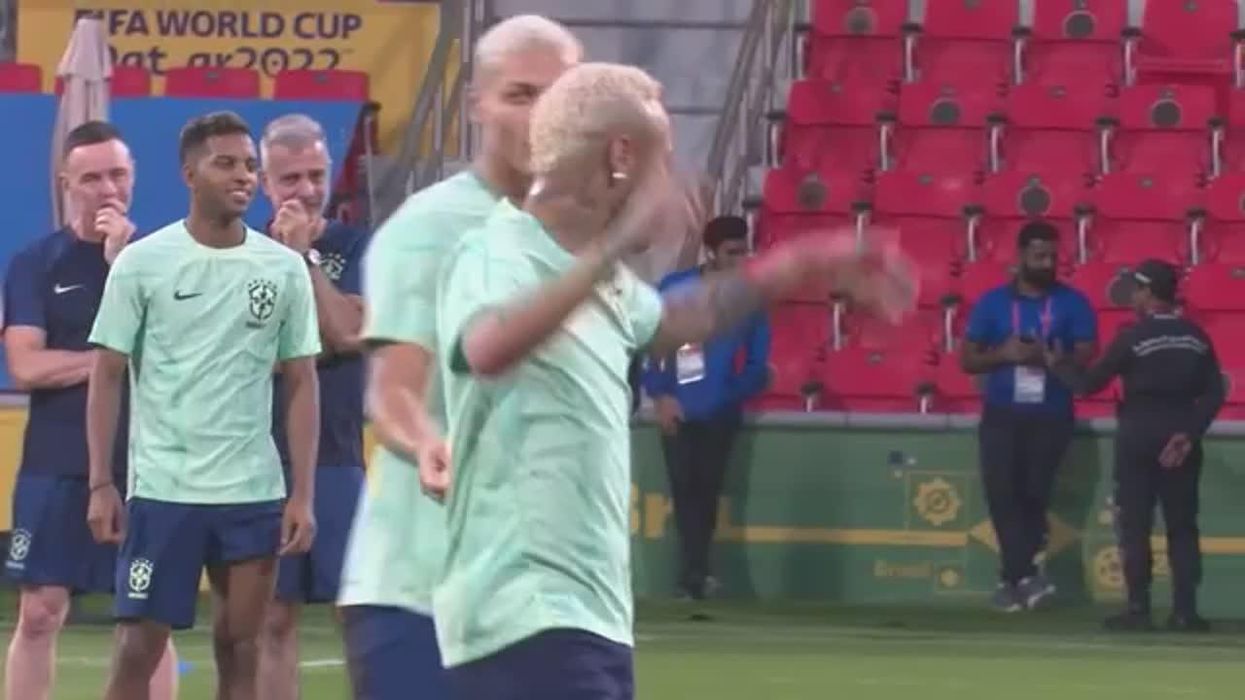 Moment 'Ivan Perisic's son' comforted heartbroken Neymar after World Cup loss