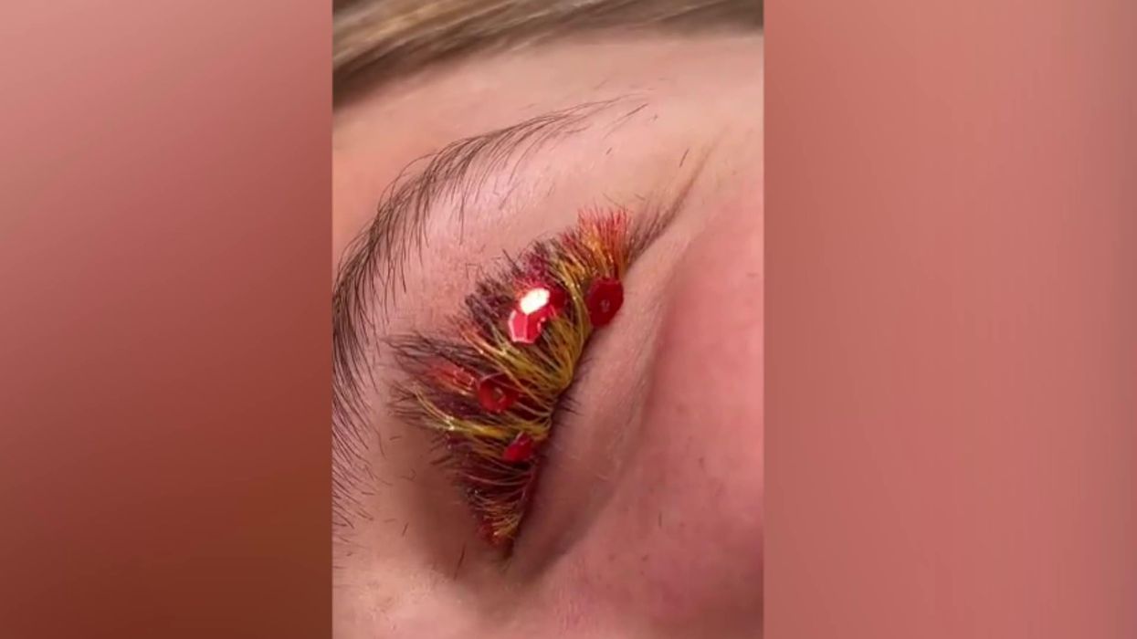 These pizza-inspired eyelashes are terrifying yet incredible