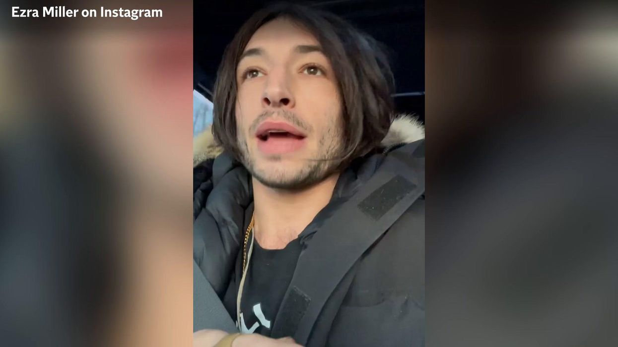Ezra Miller tells Klu Klux Klan to 'kill yourself with own gun'