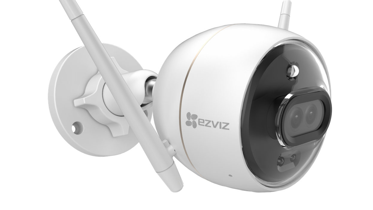 EZVIZ Outdoor Security Camera Dual Lens 1080P, Excellent Color Night Vision, Active Light & Siren Alarm with PIR Motion Detection, Weather Proof, Two-way Talk, the First Dual Lens Security Camer
