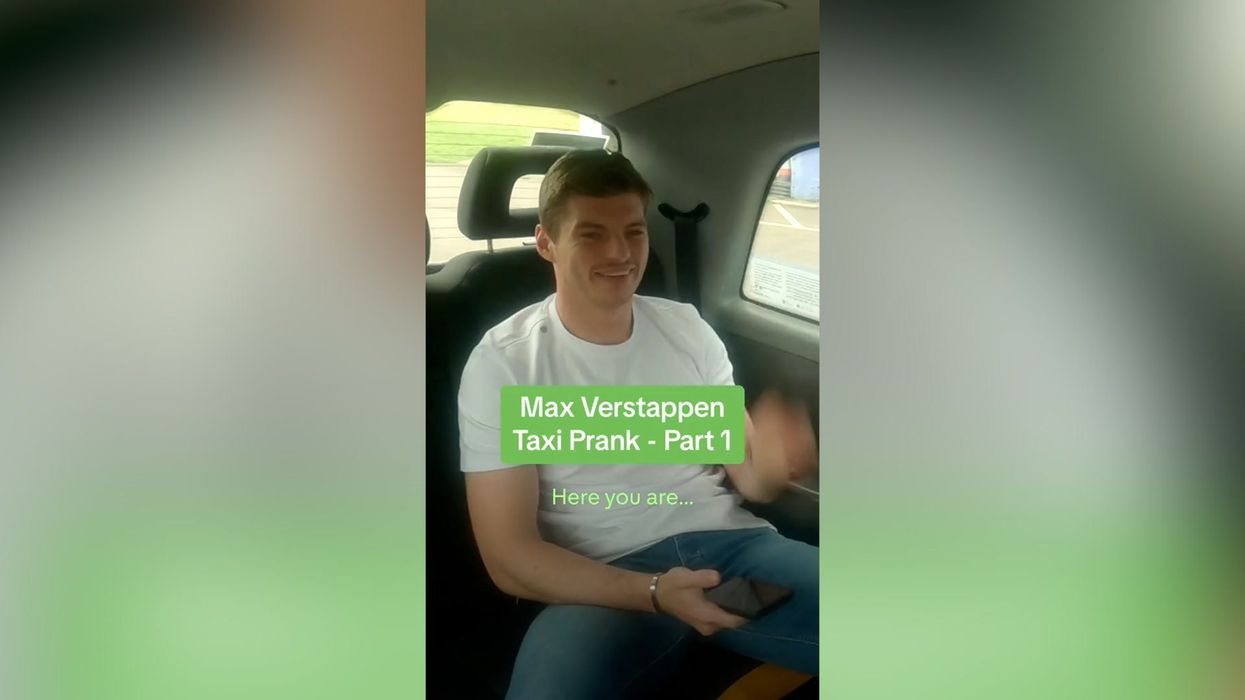 Max Verstappen praised for 'patience' when he's duped by hilarious fake taxi prank