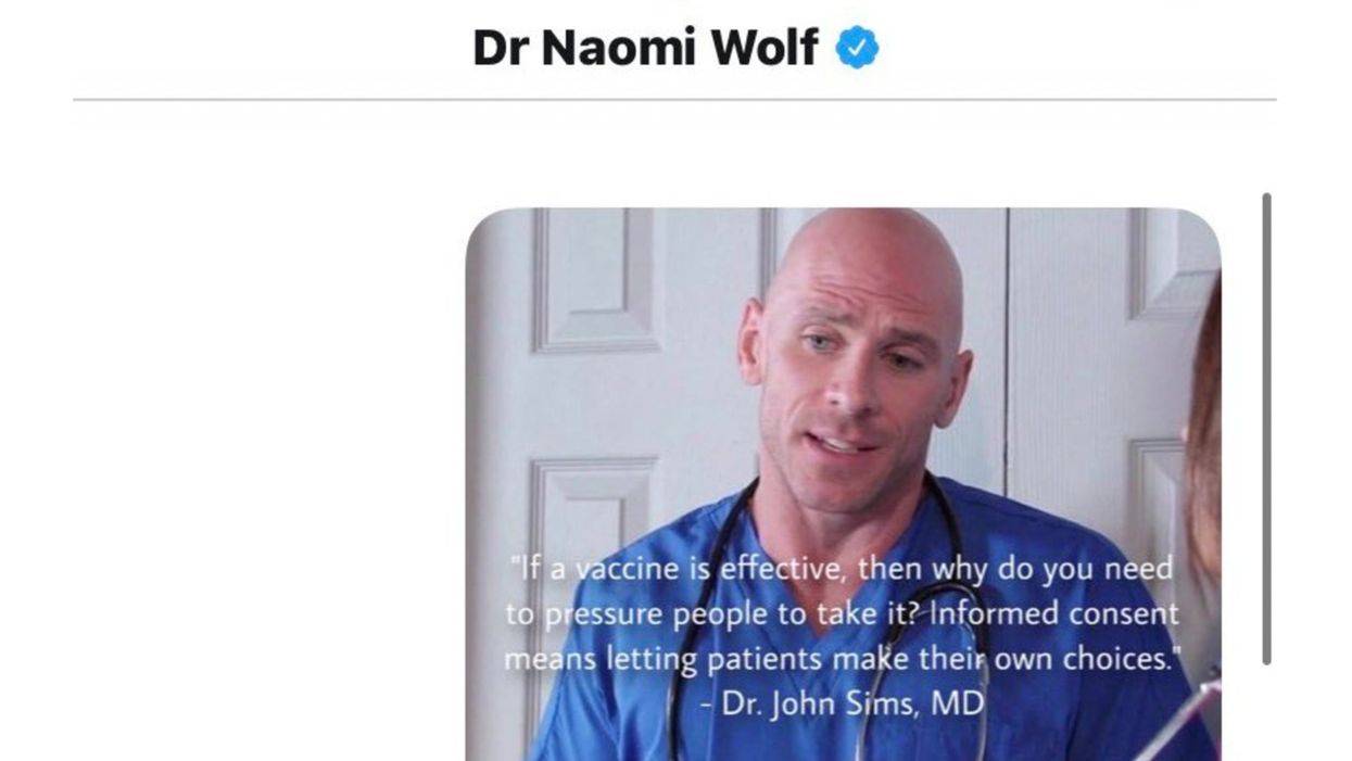 <p>Fake news: A screenshot shows that Wolf shared the prank post but she’s since deleted it</p>