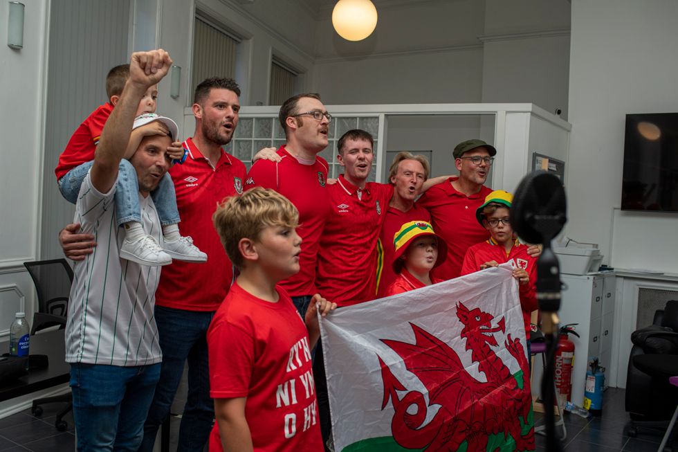 Wales football fans record charity World Cup song