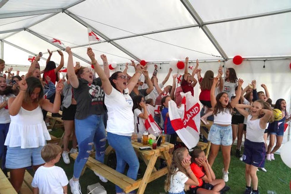 Fans watch England v Germany \u2013 UEFA Women\u2019s Euro 2022 \u2013 Final