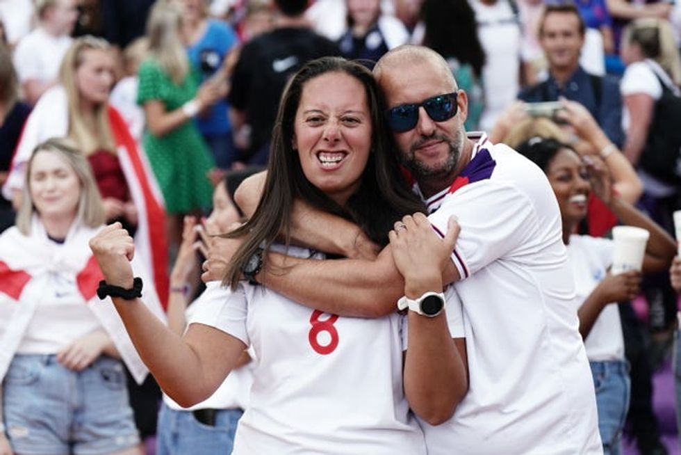 Fans watch England v Germany \u2013 UEFA Women\u2019s Euro 2022 \u2013 Final