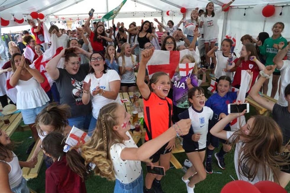 Fans watch England v Germany \u2013 UEFA Women\u2019s Euro 2022 \u2013 Final