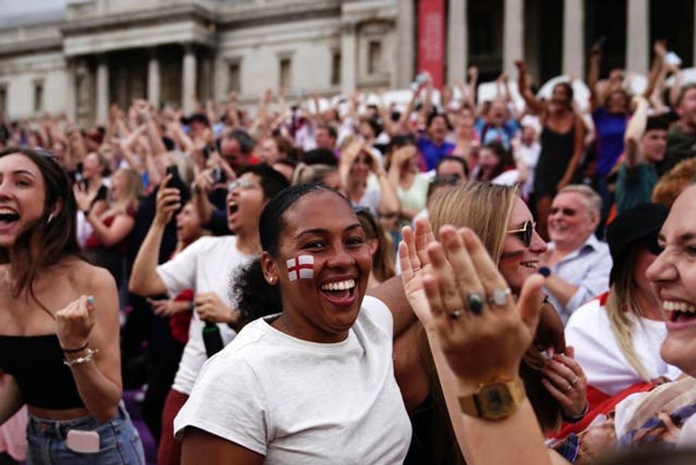 Fans watch England v Germany \u2013 UEFA Women\u2019s Euro 2022 \u2013 Final