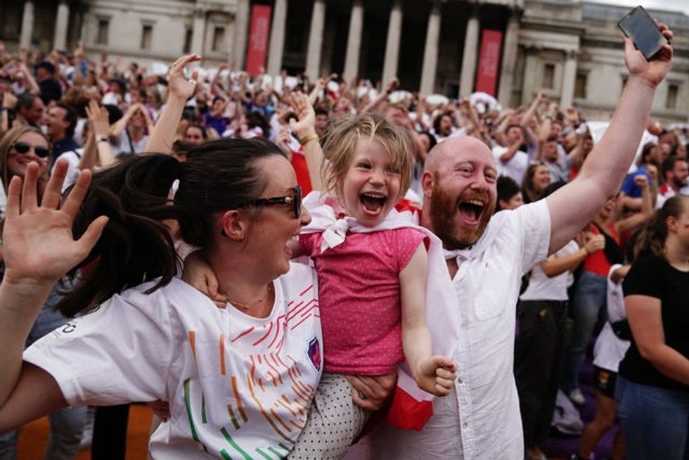 Fans watch England v Germany \u2013 UEFA Women\u2019s Euro 2022 \u2013 Final