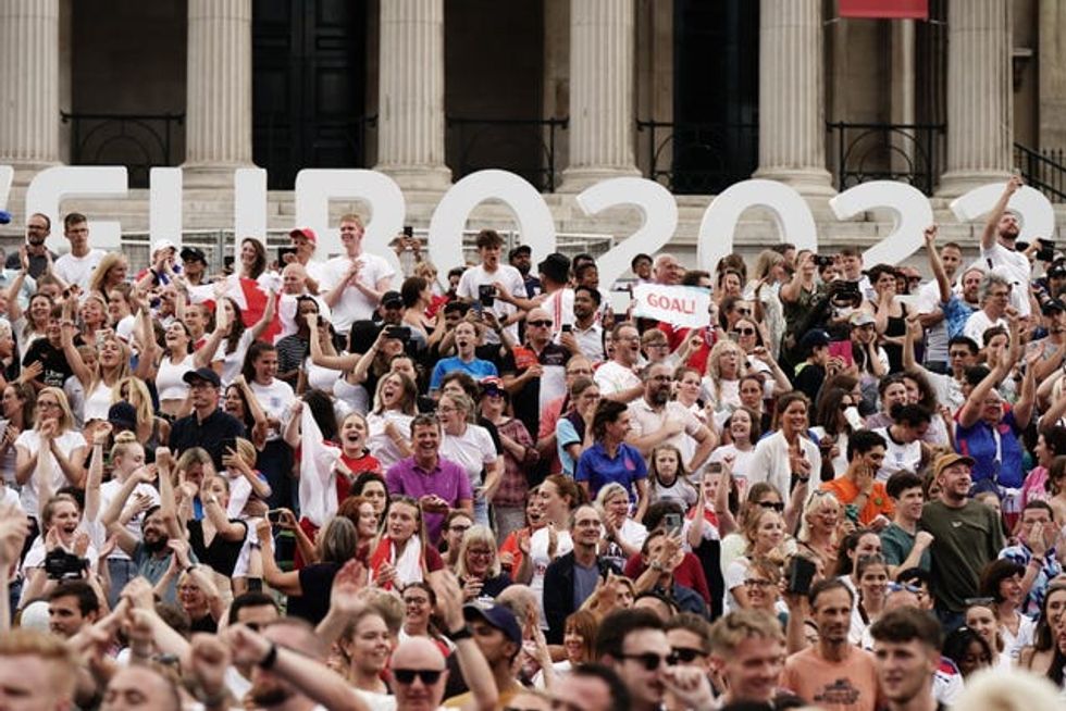 Fans watch England v Germany \u2013 UEFA Women\u2019s Euro 2022 \u2013 Final
