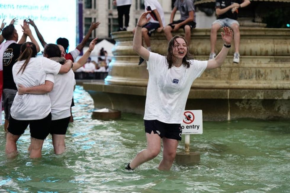Fans watch England v Germany \u2013 UEFA Women\u2019s Euro 2022 \u2013 Final
